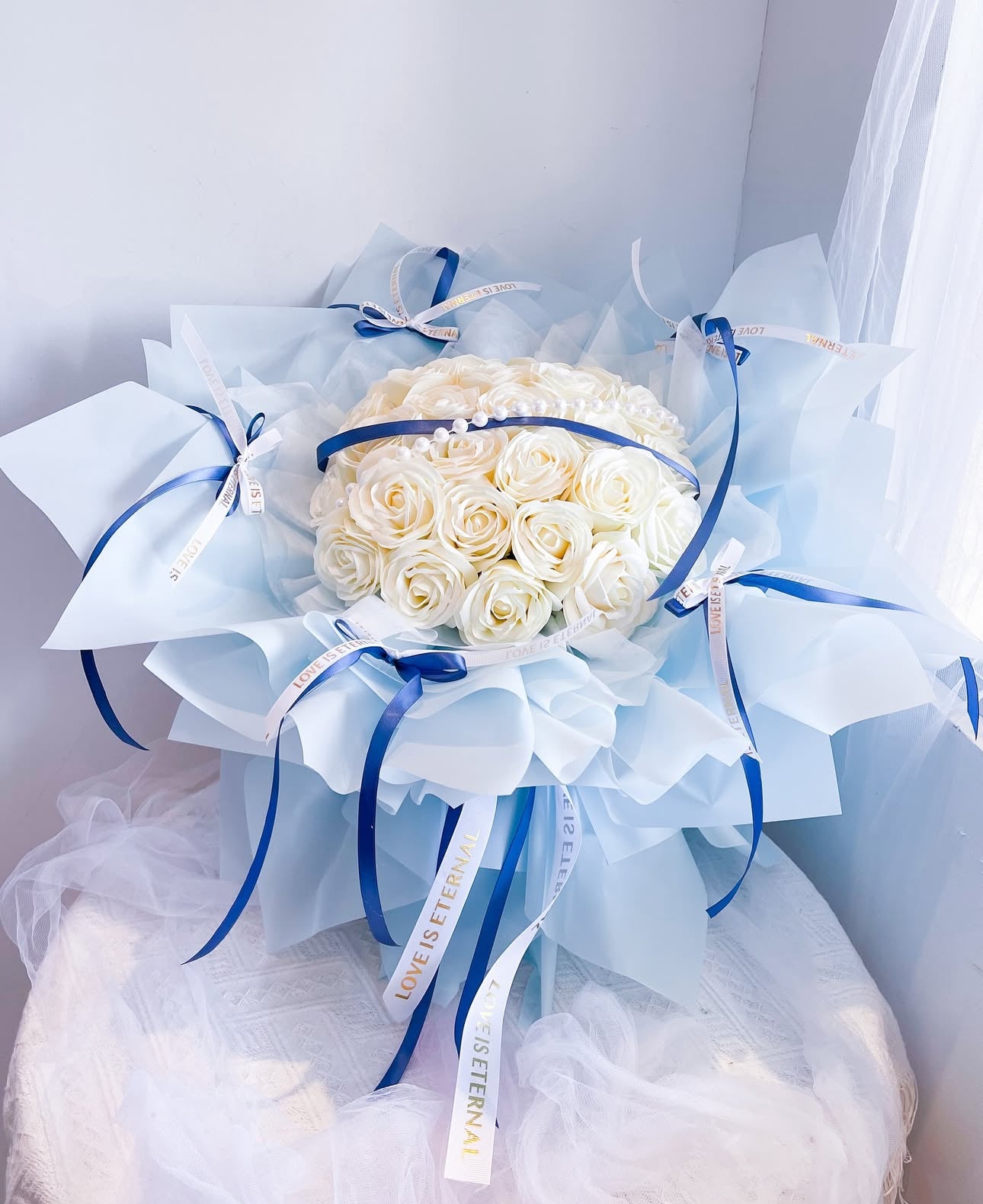 Premium Artificial Scented Round Bouquet