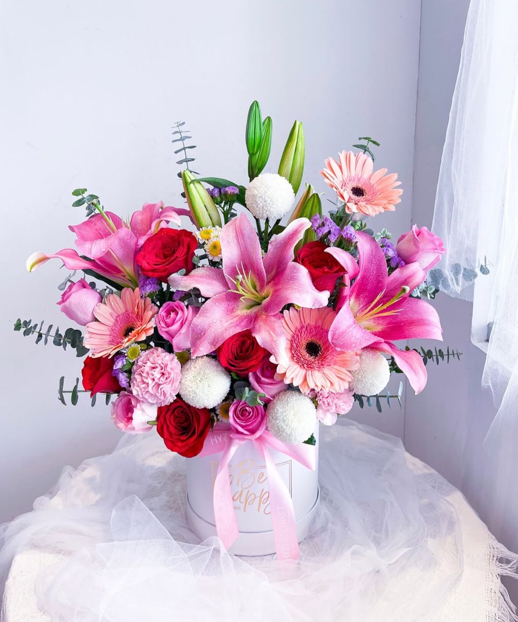 Premium Flowers Arrangement Box
