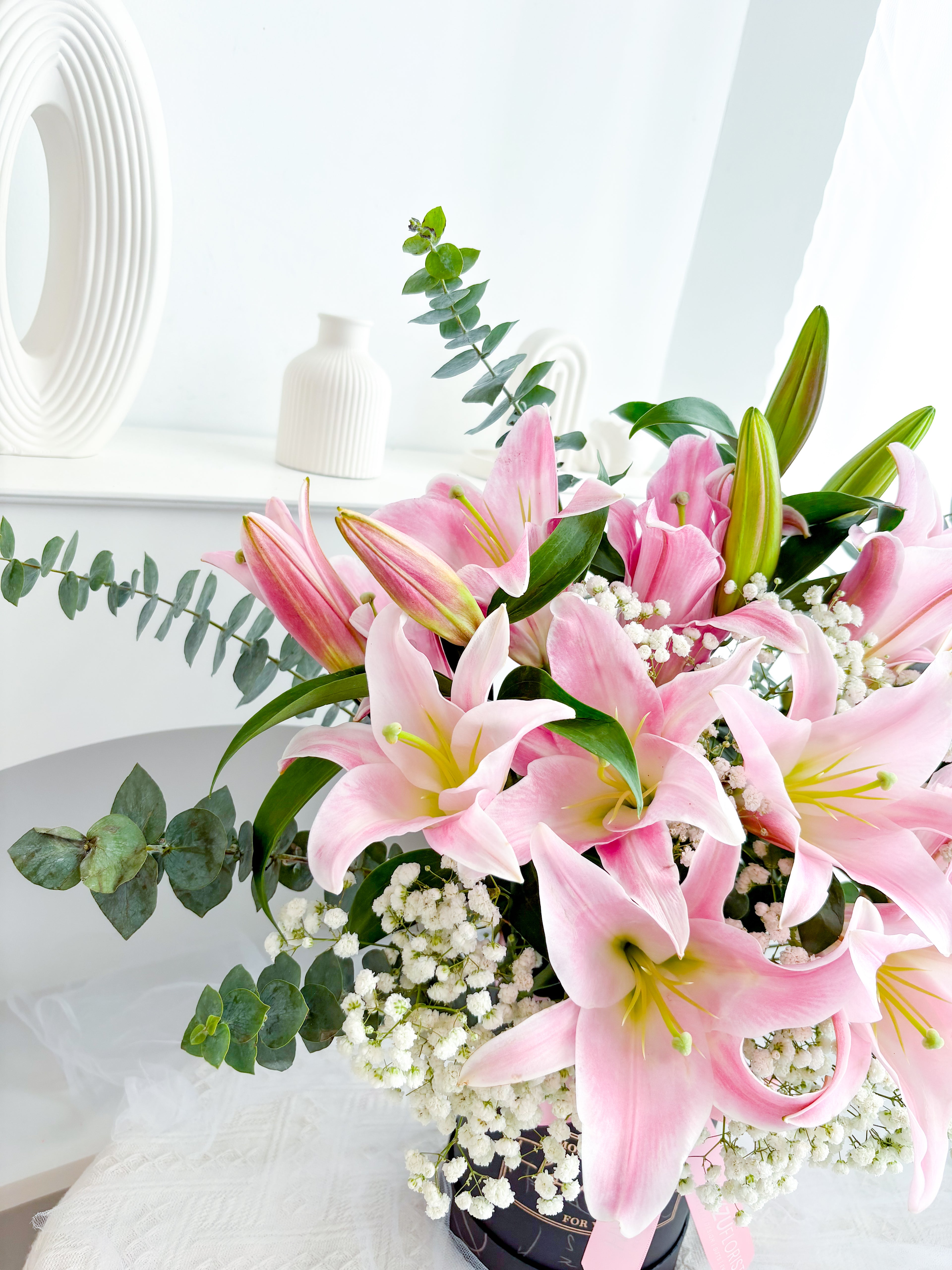 Fresh Lilies Arrangement Box