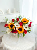 Fresh Sunflower Mix Basket
