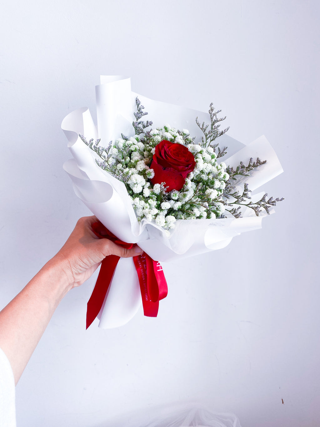 Single Fresh Rose Bouquet