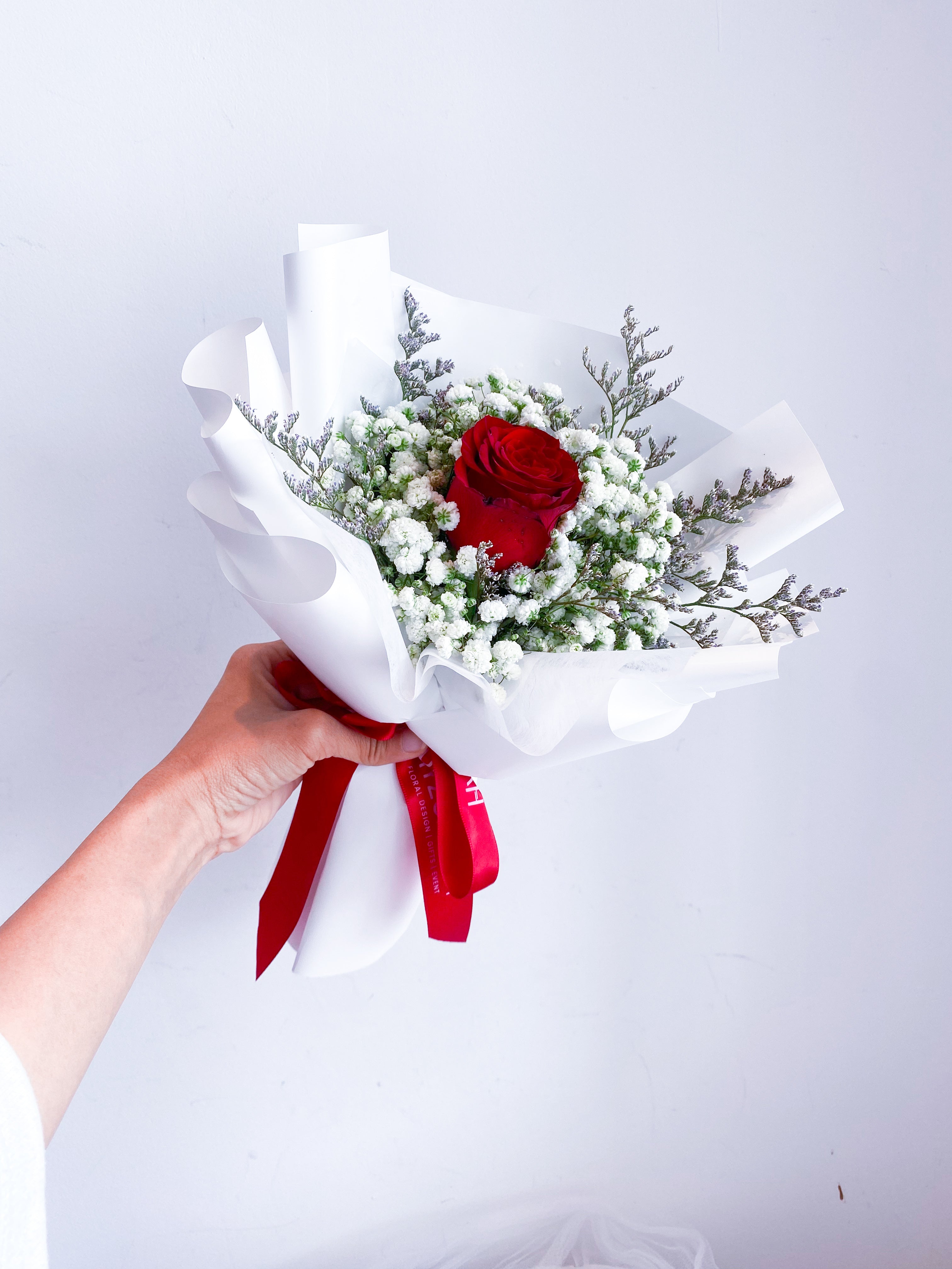 Single Fresh Rose Bouquet