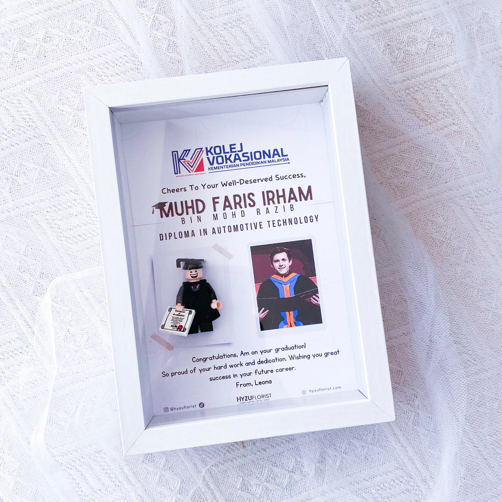 Graduation Lego Frame with Mini Photo