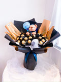 Large Ferrero Bouquet with Premium Grad Teddy