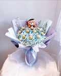 10 Ferrero Bouquet with Grad Teddy