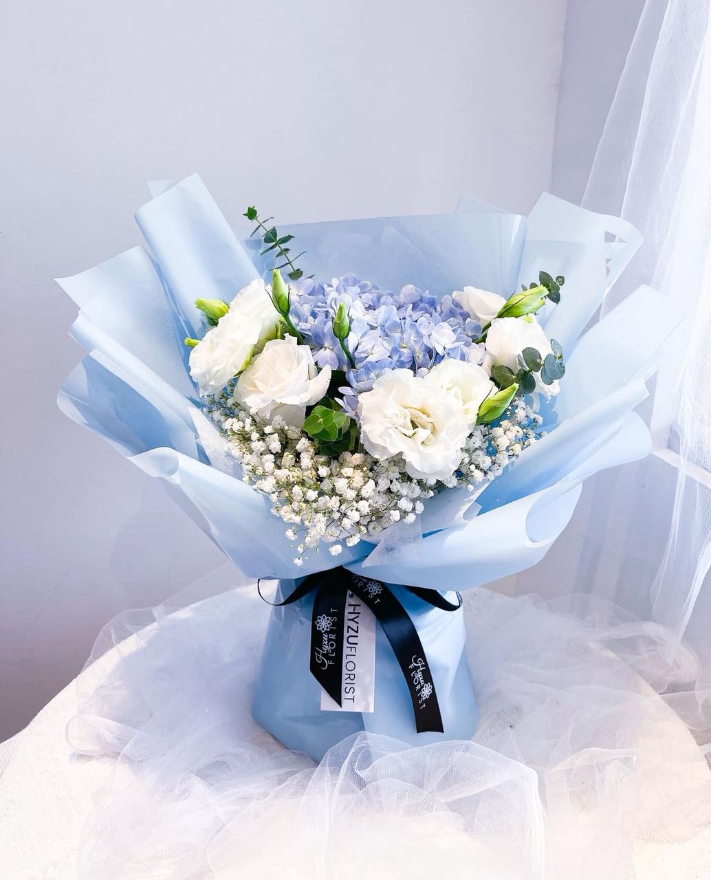 Fresh Hydrangea-Eustoma Bouquet
