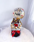 Basic Mix Chocolate-Rose Box with Glitter Balloon