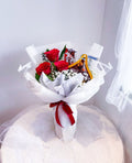 Light Fresh Roses & Chocolates Bouquet