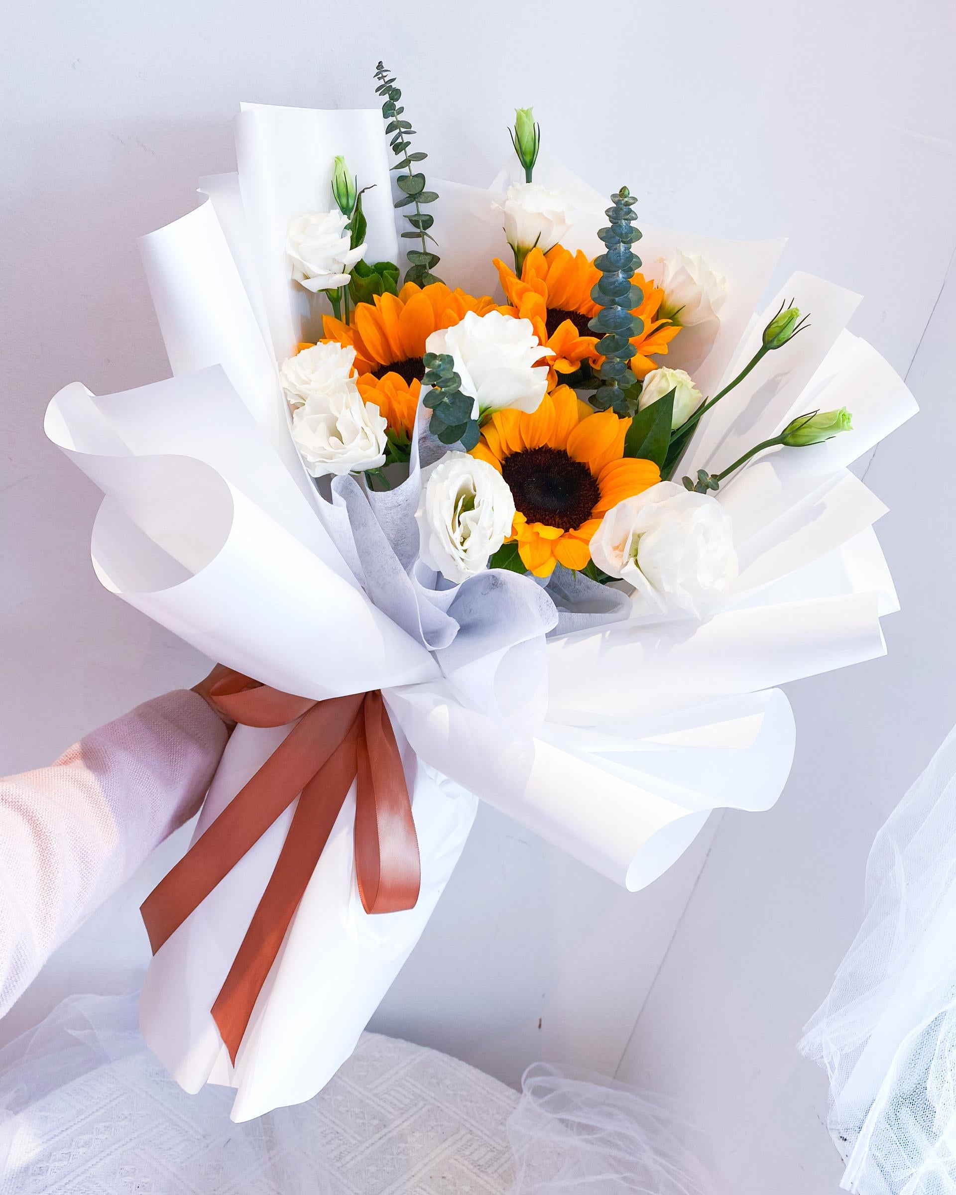 Fresh Sunflowers-Eustoma Bouquet