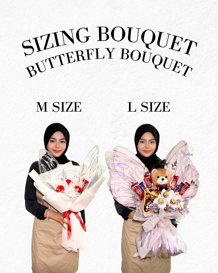 Artificial Scented Butterfly Bouquet Mono Set