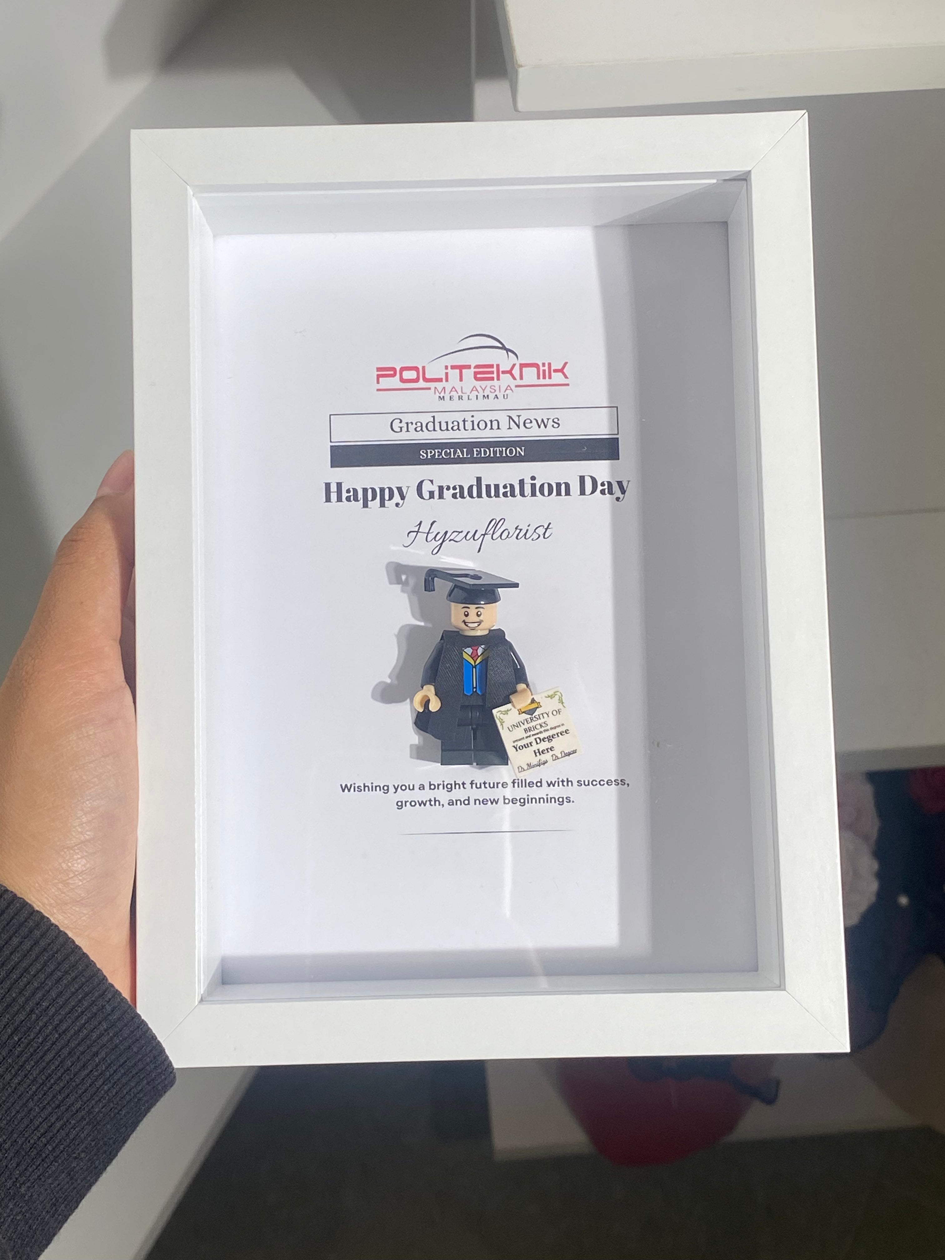 Graduation Lego Frame
